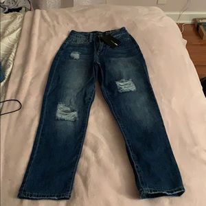 Straight leg jeans